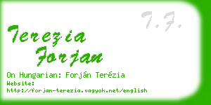terezia forjan business card